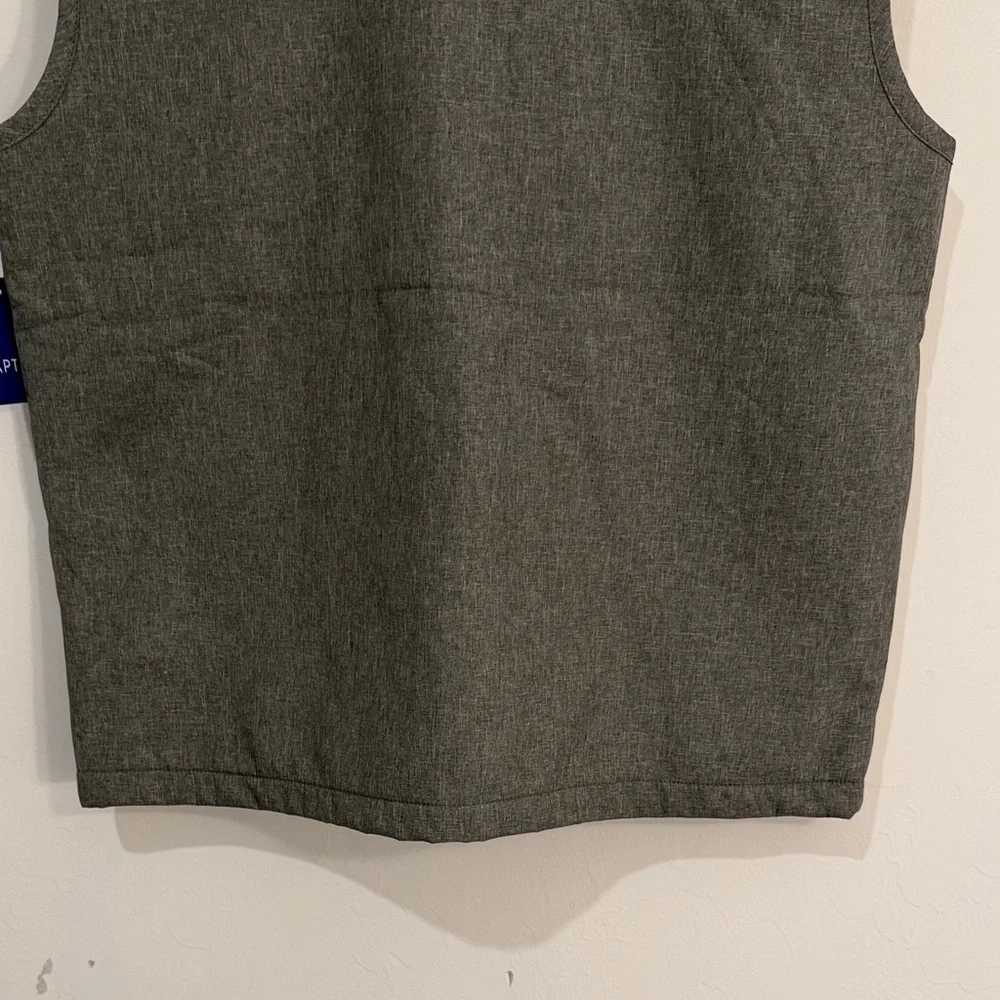 NWT Apt. 9 Men’s Gray Softshell Vest Water Resistant size L